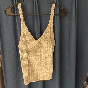 Women's Gray Knit Tank Top